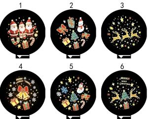 Christmas Projection Lamp LED Night Light with Santa Snowman Pattern Adjustable Ambiance Projector for Xmas Home Bedroom Party and Holiday Decor