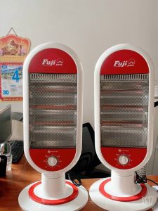 Máy sưởi gốm ceramic không đốt cháy oxy công suất 2500w xoay 4 chiều sưởi ấm không gian lạnh - Đèn sưởi hồng ngoại halogen