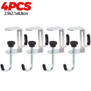 10Pcs Adjustable Desk Edge Hook Gaming Headset Desk Hanger Backpack Storage Hanging Hook Holder Punch-free Home Office Organizer
