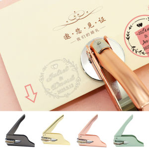 Bbala Custom Steel Seal Stamp - Wedding Invitation Wax Seal Kit with Metal Handle Personalized Logo Embosser for DIY Cards/Envelopes