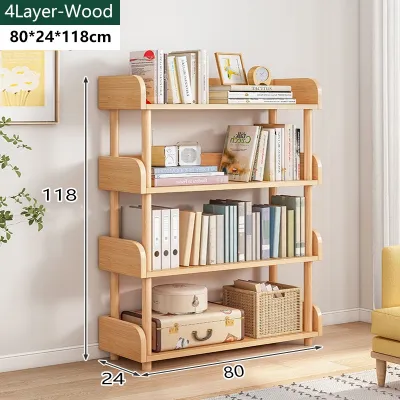 BONA 5layer Multipurpose Bookshelf Home Storage Shelves Rack White Decorative Rack Wooden Bookshelf Display Shelf 書架