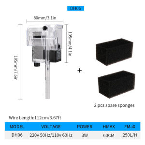 Emango ตัวกรองหลักการทางชีวเคมีภายนอกเอาน้ำตกฟิล์มน้ำมันออกปั๊มกรองใช้กระบอกเต่าขนาดเล็ก