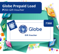 Globe Prepaid Load PHP 350 Gift Voucher. 