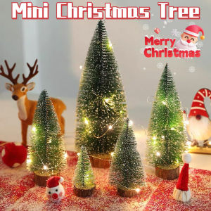 Mini Pine Christmas Tree Desktop Mini Christmas Decoration for Home Festival Supplies Xmas Cedar Tree Ornament