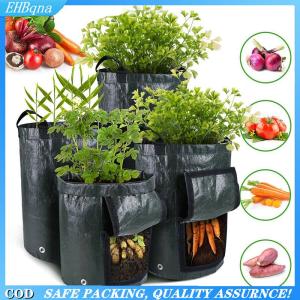 [COD] 3 5 7 10 Gallon Planting Potato Grow Bags Waterproof PE Garden Vegetable Planter
