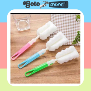 GO90 Tongkat Spon Pembersih Botol Gelas - Cleaner Spons Putih