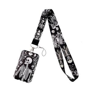 Thời trang dây điện thoại Keychain Tính năng nổi loạn Skull Crow tác phẩm nghệ thuật món quà lý tưởng cho sinh viên người lớn