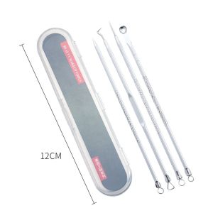 Bộ 4 cây nặn mụn lấy mụn 8 đầu tiện lợi Set 4 dụng cụ lấy mụn chuẩn Spa SM01