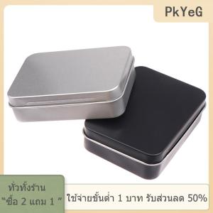 [COD] PkYeG TOOL กล่องเก็บของใช้ในครัวเรือนกล่องโลหะเคลือบดีบุกฝาปิดแบบบานพับกล่องเก็บของเปล่าขนาดเล็ก1ชิ้น