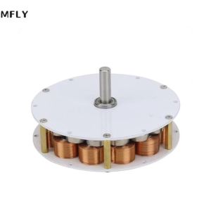 Disc Iron Core Generator 50W 24V Strong Magnetic Low Speed Multi-pole Three-phase Ac Generator 100-650rpm 85mm*25mm
