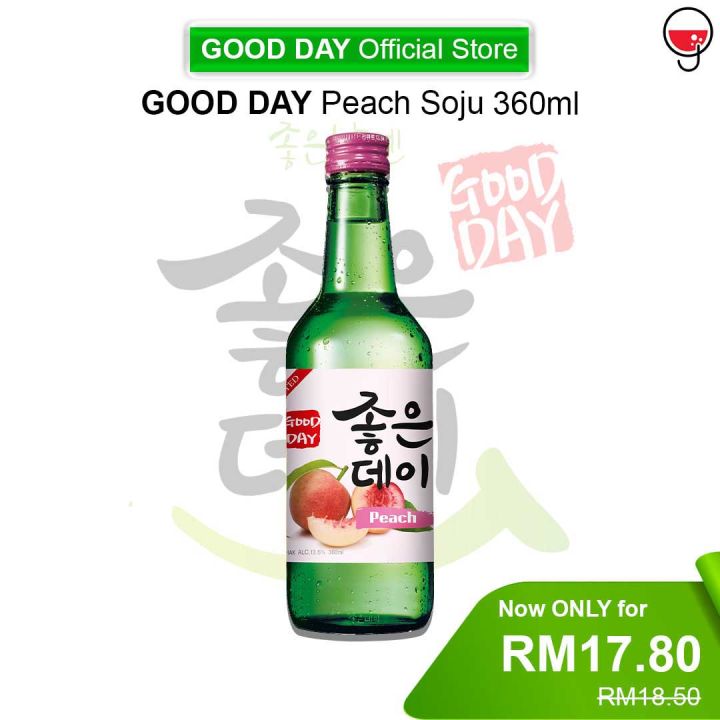 Good Day PEACH Soju 360ml Lazada