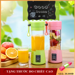 Máy xay sinh tố mini cầm tay sạc pin 6 lưỡi tiện lợi- Máy xay cầm tay 6 lưỡi inox (màu ngẫu nhiên) cổng sạc USB tiện lợi an toàn