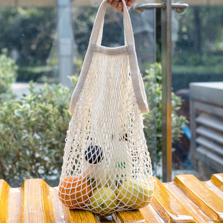 Mesh Bags Reusable Cotton Mesh Grocery Bags Shopping Bag – Eco