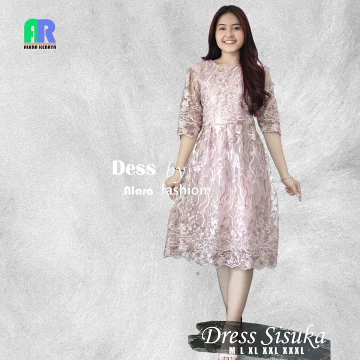 Dress%20Remaja%20Modern%20Tile%20Bordir%20Twoton%20Terbaru%20Pesta%20Kondangan%20Natal%20Sisuka%20Model%20Korea%20Jumbo%20-%20Image%205