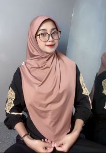Hijab Instan Malay Jisoo Versi pet / Hijab Pet Syari Kerudung Malay Oval Jersey Size L by Assyla Hijab Terbaru kekinian