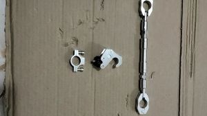 Paket 1pcs Gantungan Barang PCX & Stabilizer Stang Bisa Di Setel Warna - Silver