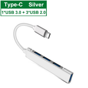【Ready Stock】Type C Hub Converter USB Splitter 4 Ports Hight Speed USB 3.0 HUB OTG Printer for Laptop PC Data Charge