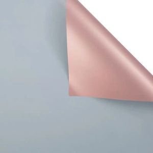 Bicolor Rosegold Cellophane Kertas Buket Bunga Wrapping Paper Ecer Lembaran KB19