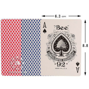 Bộ bài poker tráng lụa cao cấp thương hiệu Bee hàng Mỹ không thấm nước