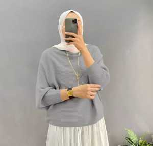 LASPERAL BATWING/ SWEATER RAJUT WANITA TERBARU / ATASAN WANITA KEKINIAN BEST SELLER