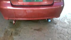 PAKET HEMAT!!!!KNALPOT RACING MOBIL JS RACING BIRU DAN RESONATOR STENLIS SUARA BASS KERING