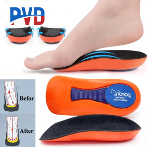 PVD 1Pair Orthopedic Half Insoles Feet Insoles Arch Supports Orthotics Inserts Relieve Plantar Fasciitis Flat Feet High Arch Foot Pain