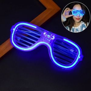 【Local Ready Stock】LED Glasses 20LED Childrens day gift set Party Neon Flashing Light Up Party Sunglasses Childrens toy