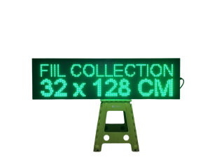 Running Text P10 2x4 Panel 2 Sisi Ukuran 37x133 cm Outdoor