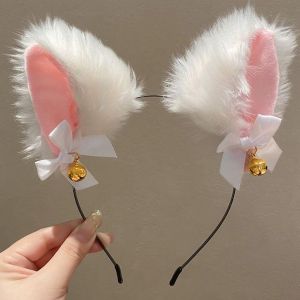 ALENADAY - Bando Telinga Kucing Bulu Bondu Kuping Cosplay anime Korea Lucu Anak & Dewasa BND30