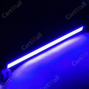 COB Car Interior LED White Blue Light Tube Car Accessories Light Emergency Flash Warning Lamp 12V