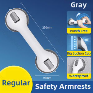 Strong Vacuum Suction Cup Grab Bars Bathroom Shower Handle Shower Accessories For Elderly Bathroom Grab Toilet Handle