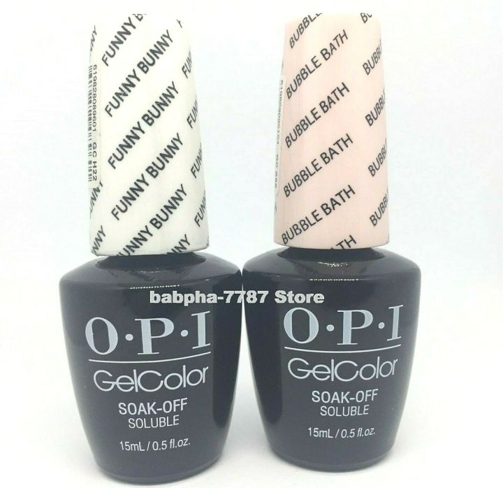 OPI GelColor GC H22 Funny Bunny GC S86 Bubble Bath Gel French Manicure
