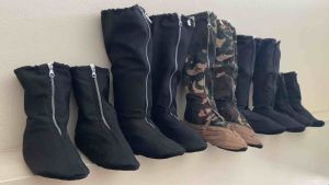 รองเท้านินจา รองเท้าทำสวน ทำนา ทำไร่ ปลูกป่า รองเท้าชาวนาเกษตร รองเท้าบูทผ้ากันทาก รองเท้าลูยโคลน รองเท้าปล