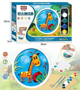KiddoZone Tranh Thạch Cao Đồ Chơi Tô Màu Graffiti Thủ Công Tự Làm Đồ Chơi Giáo Dục Thực Hành Sáng Tạo Cho Trẻ Em Quà Tặng Cho Bé Trai Và Bé Gái