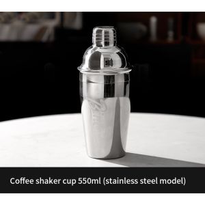 BINCOO Stainless Steel Shaker Cup Set Coffee & Tea Making Tools Hand Shaker Coffee Making Equipment 550ML
