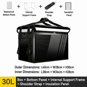 Insulated Food Delivery Backpack Waterproof Thermal Rider Cooler Bag with Reflective Strip