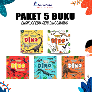 (Isi 5 Buku)Buku Anak Ensiklopedia Seri Si Kecil Dino Ukuran Kecil Leher Panjang Bertanduk Hidup di Air Bersayap By Pricillia Agustina Ranah Buku Literasi
