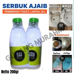 Gudang Murahmu-Serbuk Ajaib Pembersih Lantai Toilet WC Kerak Wajan Panci Ember Kamar Mandi Westafel Dapur 200gr