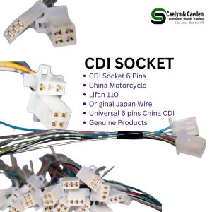 Heavy Duty Original Auto Japan Wire Motorcycle CDI Socket 6 Pins for LIFAN 110/150 TMX125/RUSI125/RUSI150/WAVE110