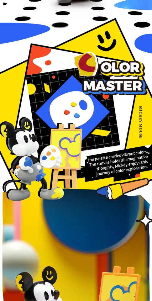 その他 52TOYS BLINDBOX Mickey Mouse Color 52TOYS Disney Mickey Color Hunting Series Confirmed Blind