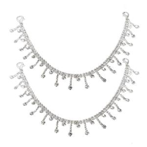 Shoe Chains with Shimmering Rhinestones Beautiful Shoe Decoration Chain Rhinestones Shoe Charm for Casual and Party Wear