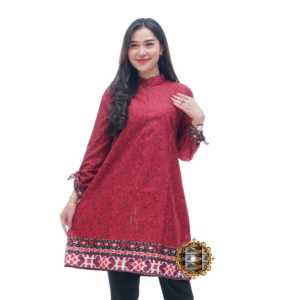 BISA COD Tunic Batik Atasan Wanita Terbaru 2021 Baju Batik Termurah M L XL XXL Bisa Seragam Kantor