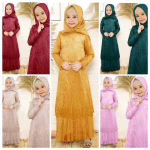 (BISA COD) KID ARSY GAMIS ANAK PAKAIAN ANAK MAXI DRESS NGAJI BAJU LEBARAN ANAK PEREMPUAN