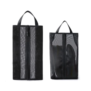 1PC lưới thoáng khí Túi lưu trữ giày với đồ để giày zippered thực tế cho du lịch và sử dụng hàng ngày