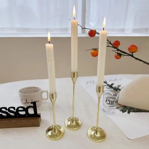 NALANILI 3 Piece loại Giá đỡ nến bằng loại. Chân nến trang trí nhà cửa Đồ trang trí cho các buổi tiệc. Giá đỡ nến để bàn Thanh lịch Giá đỡ nến kiểu châu Âu.