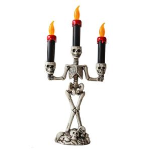 Bộ Xương Halloween chủ với Flameless bàn đèn LED trang trí cho hiên sân mantels kệ trưng bày để bàn