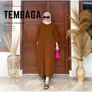 Daster crinkle terbaru 2024 Zea Long Lengan 3/4 Cringkle Airflow Premium Daster Gamis