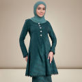 Sulam Baju Kurung Lace Rose Jacquard Baju Raya Sulam 2025 Pleated Kurung Baju Untuk Nikah Tunang Kurung Baju Melayu Perempuan Murah Cantik. 