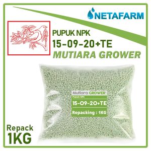 Pupuk NPK 15-9-20 Mutiara Grower MEROKE Repacking 1 kg