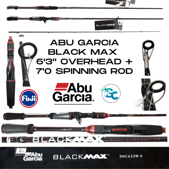 abu garcia bass rod Hornet Spears HSSS-702M-LD (Spinning 2 Piece) A new ergonomic molded carbon fiber reel seat is interconnected with the mid Abu Garcia Bass Beat III